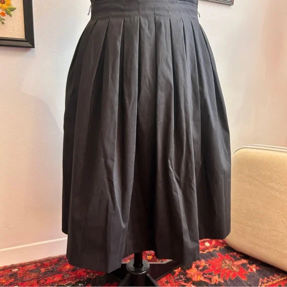 Vintage 90s Y2K does 60s Le Château Strapless Pleated Pintuck Cocktail Dress - Picture 5 of 16